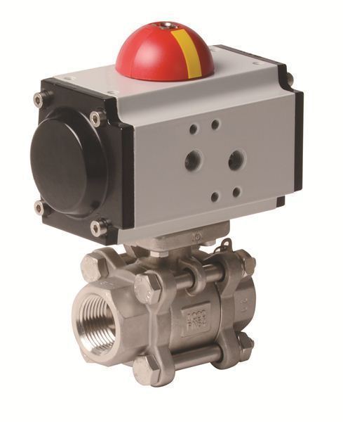 Pneumatic Actuator with 3 PC Stainless Steel Ball Valve (PVS - AP Series)
