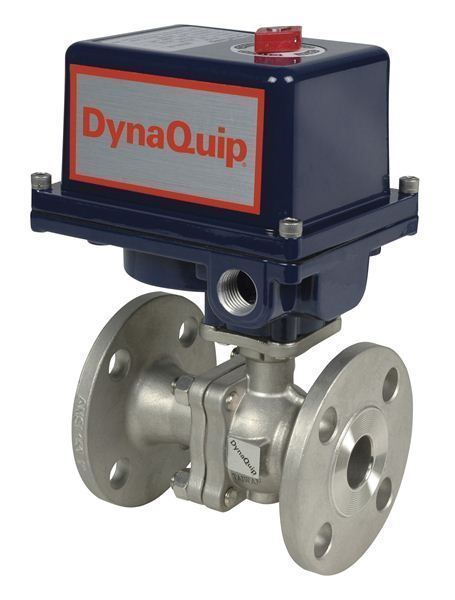 EHS SERIES - 2 PC Flanged Stainless Steel Ball Valve - Electric Actuator