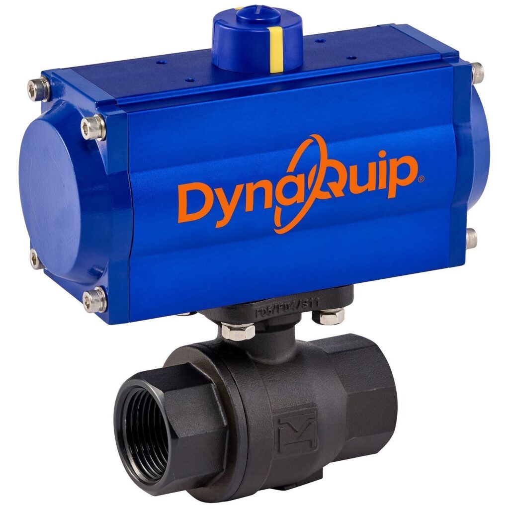 P2C SERIES - 2 PC Carbon Steel Ball Valve - Pneumatic Actuator