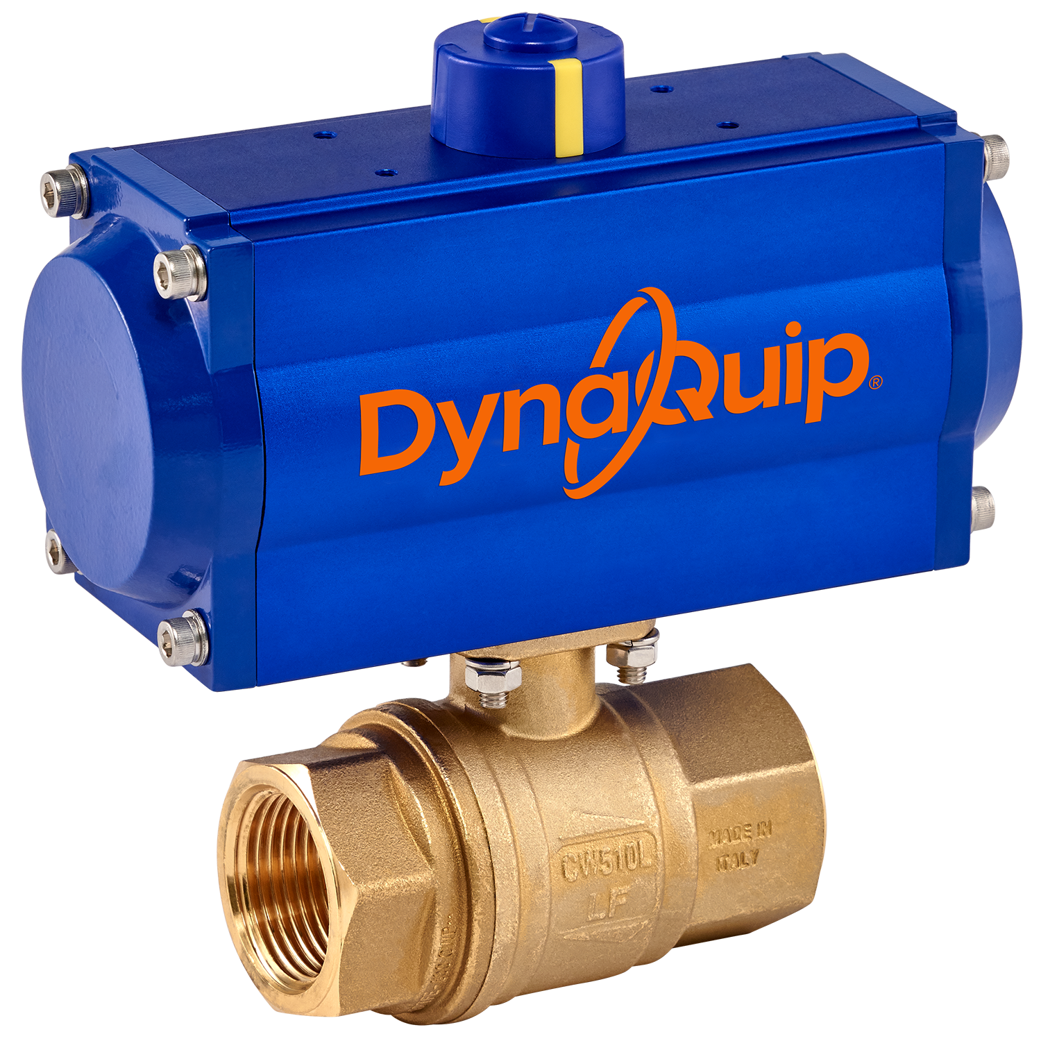 PHH SERIES - 2PC Brass Ball Valve - Pneumatic Actuator