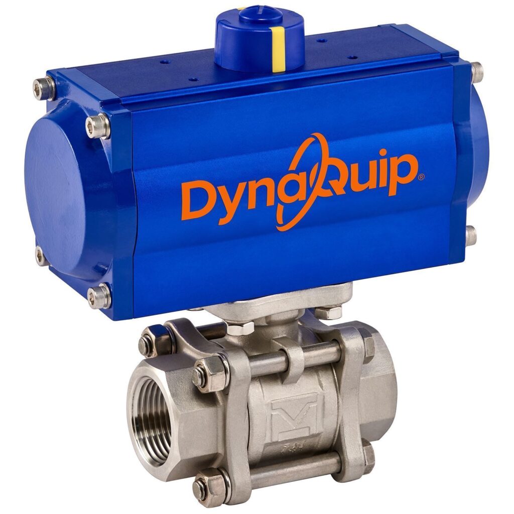 P3S SERIES - 3 PC Stainless Steel Ball Valve - Pneumatic Actuator