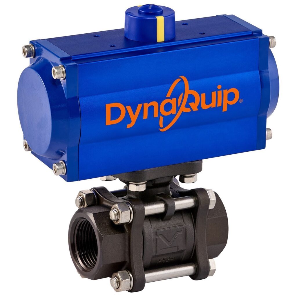 P3C SERIES - 3 PC Carbon Steel Ball Valve - Pneumatic Actuator