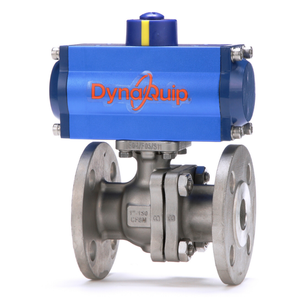 P5S SERIES - 2 PC Flanged Stainless Steel Ball Valve - Pneumatic Actuator