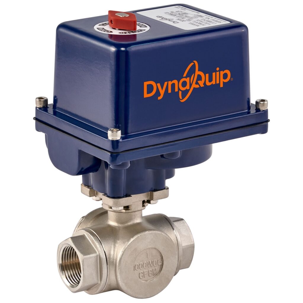 EYSG SERIES - 3 WAY Stainless Steel Ball Valve - Electric Actuator