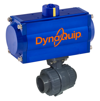 PCP SERIES - Bi-Directional PVC Ball Valve - Pneumatic Actuator
